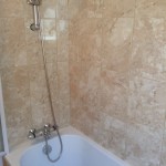 Upstairs bathroom with shower
